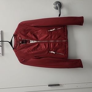 EXPRESS DOUBLE PEPLUM (MINUS THE) LEATHER JACKET NEW WITH TAGS